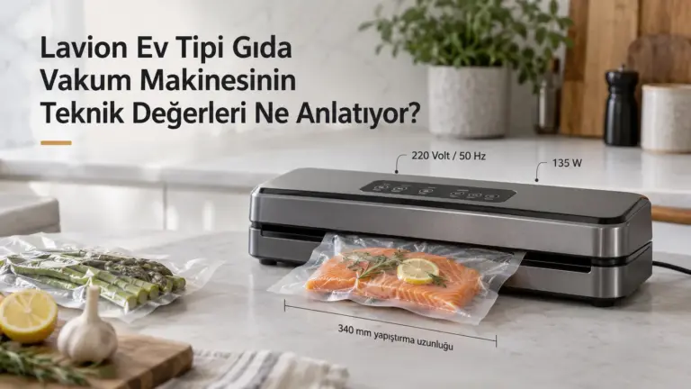 Lavion Ev Tipi Gıda Vakum Makinesinin Teknik Değerleri Ne Anlatıyor?
