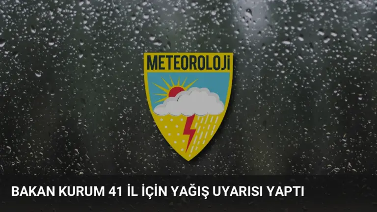 Bakan Kurum 41 İl İçin Yağış Uyarısı Yaptı