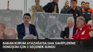 Bakan Kurum Ayazağa’da Hak Sahiplerine Dönüşüm İçin 2 Seçenek Sundu