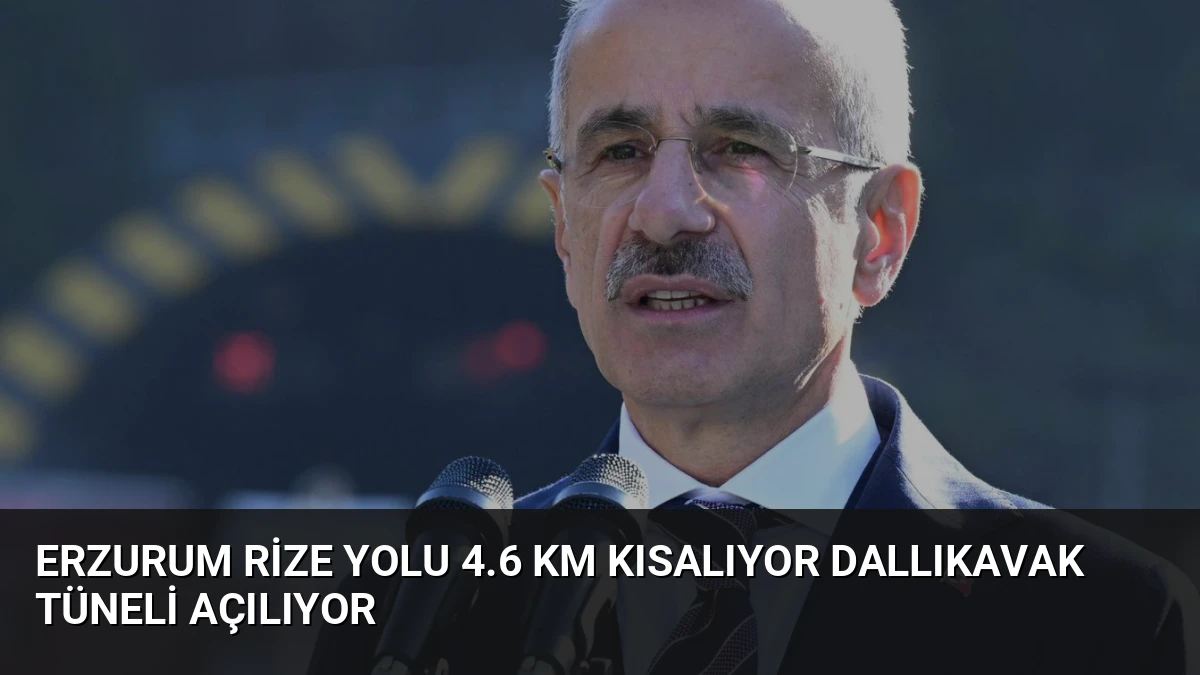 Erzurum Rize Yolu 4.6 km Kısalıyor Dallıkavak Tüneli Açılıyor