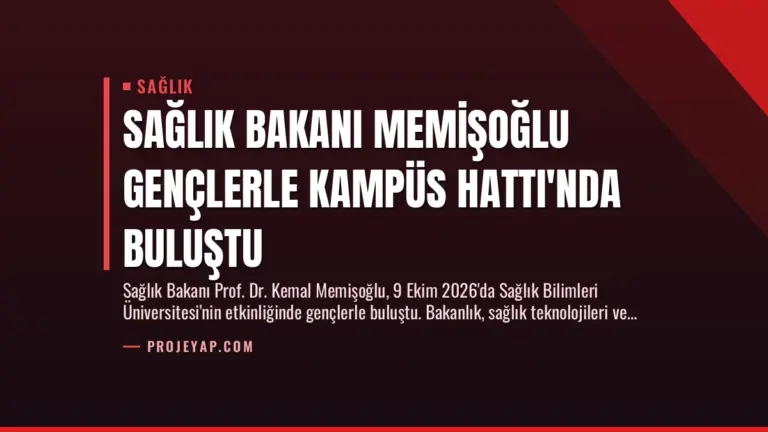 Sağlık Bakanı Memişoğlu Gençlerle Kampüs Hattı’nda Buluştu