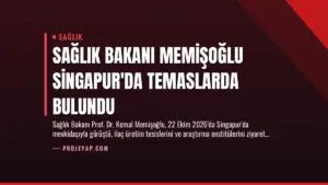 Sağlık Bakanı Memişoğlu Singapur’da Temaslarda Bulundu